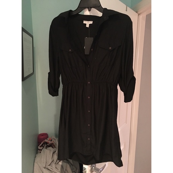 NWT Black button up dress - Picture 1 of 1